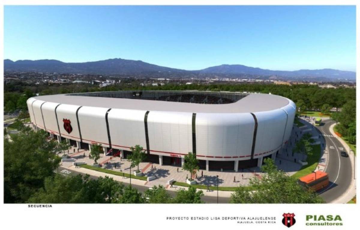 Así sería el nuevo y espectacular estadio del Alajuelense en Costa Rica; su capacidad de aficionados y costo