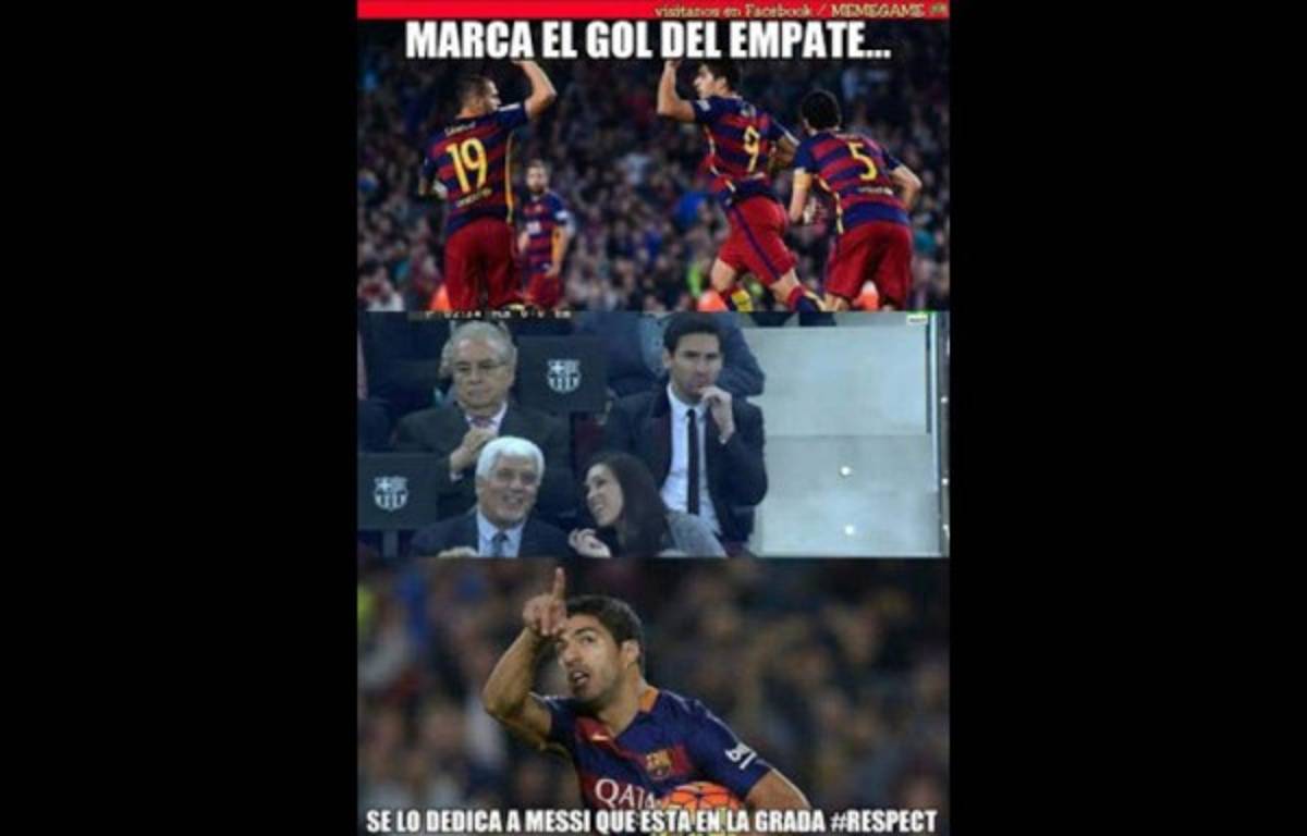 Luis Suárez se robó el show con el Barcelona y también con los memes
