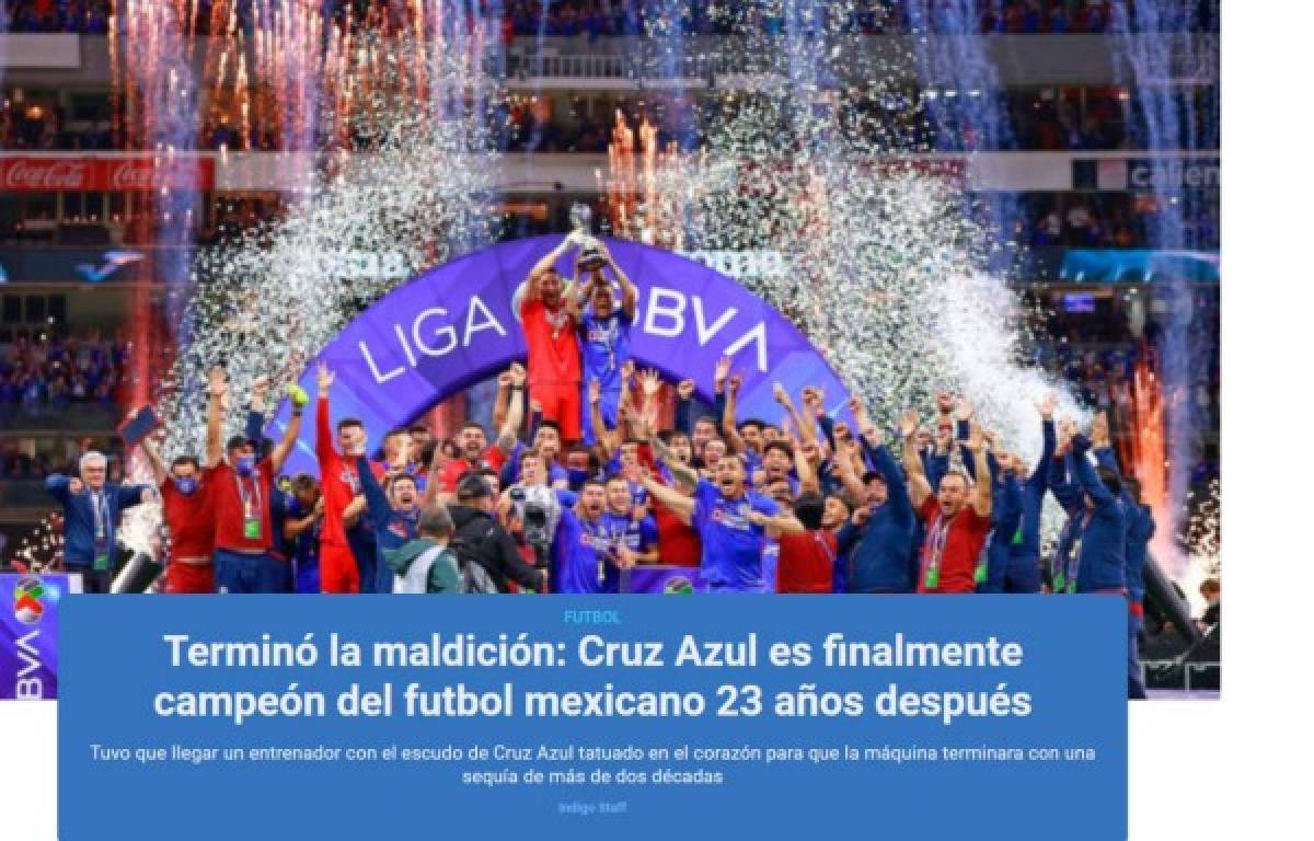 'Acabó el embrujo y AMLO se rinde': Prensa mundial tras el noveno título de Cruz Azul en la Liga MX