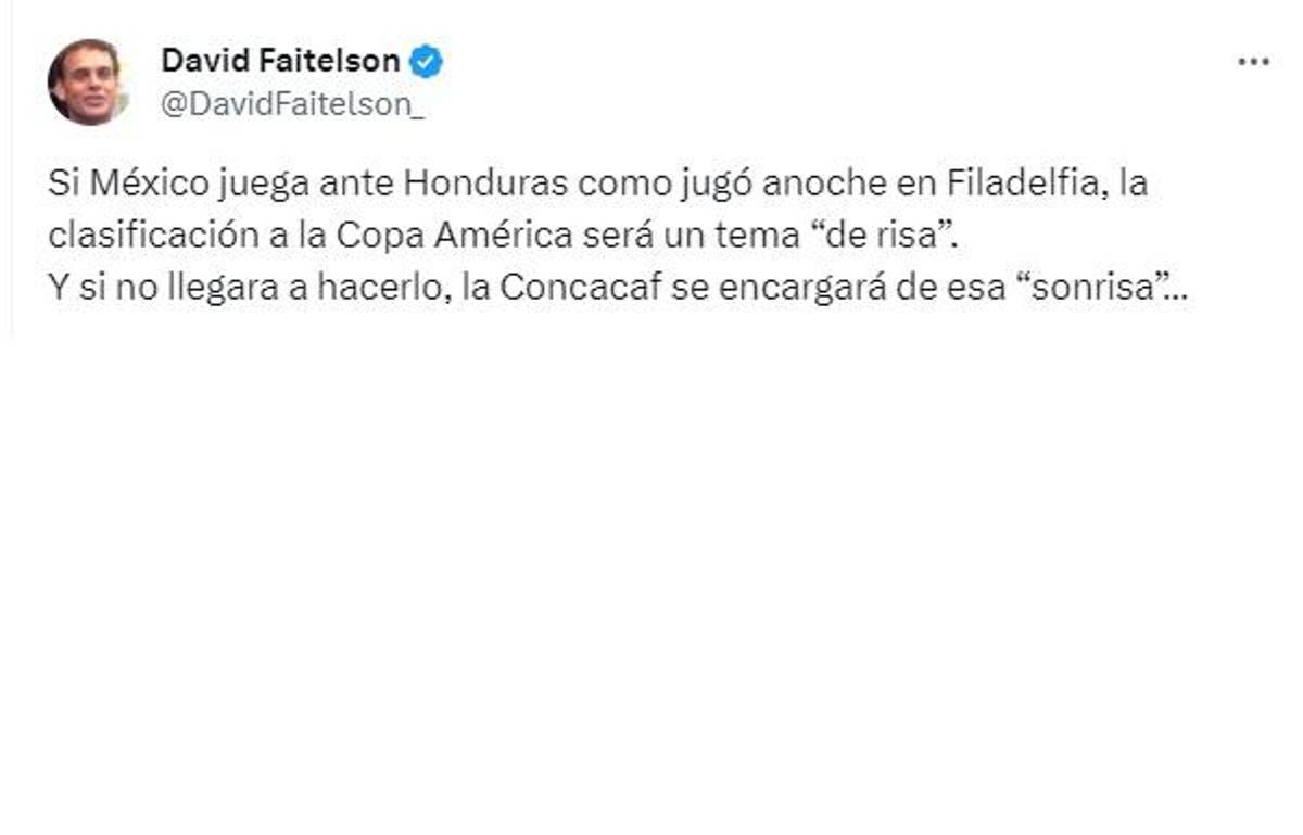 David Faitelson envía dardo a Concacaf: lo que dice la prensa del Honduras-México por un boleto a la Copa América