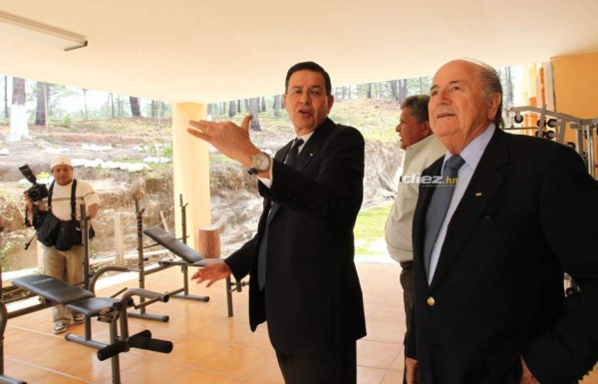 El recorrido que hizo Joseph Blatter, primer presidente de FIFA que visitó Honduras