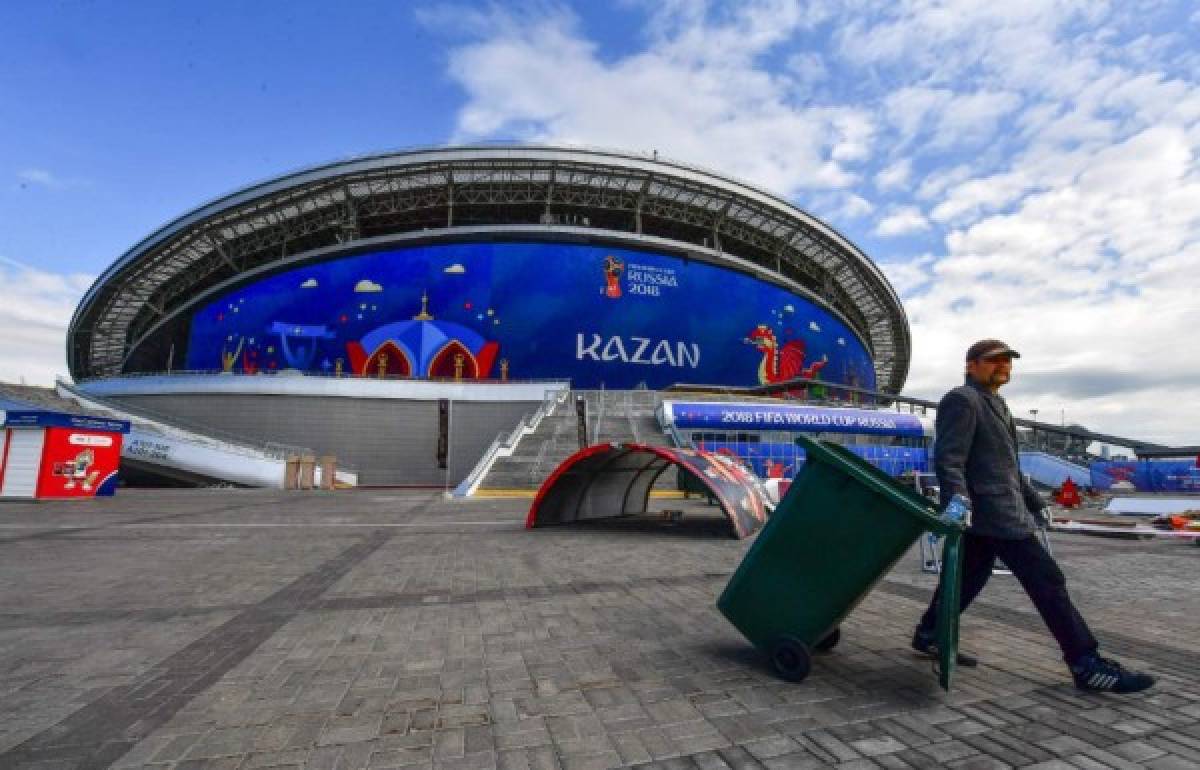 ¡El color! Espectacular ambiente en Rusia a pocas horas del inicio del Mundial