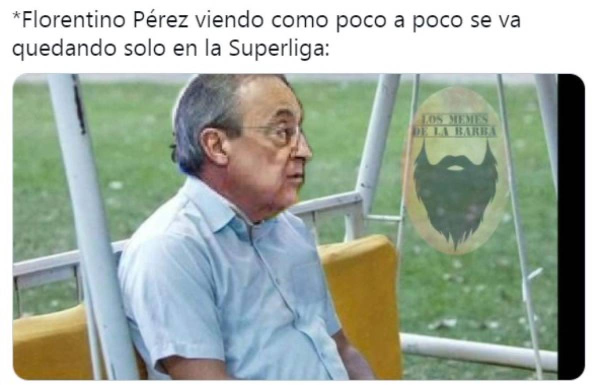 Humillan a Florentino: las redes explotan con divertidos memes por el fracaso de la Superliga europea