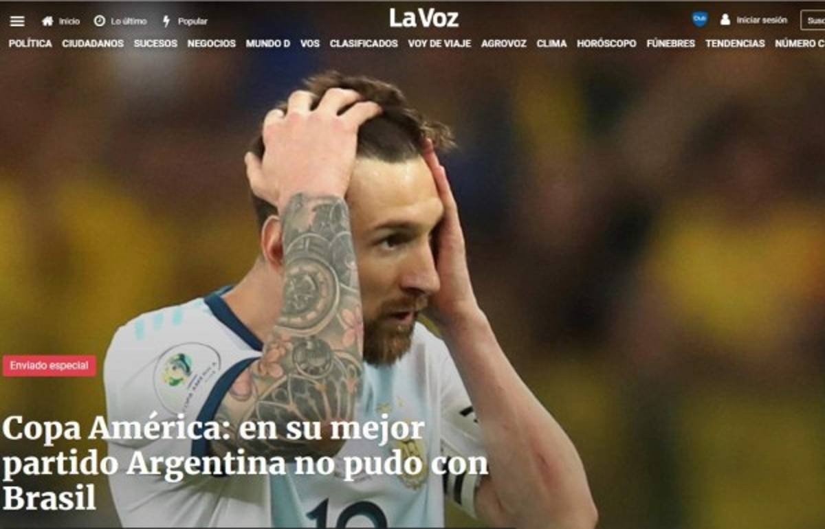 Así reaccionan los medios luego de la eliminación de Argentina ante Brasil