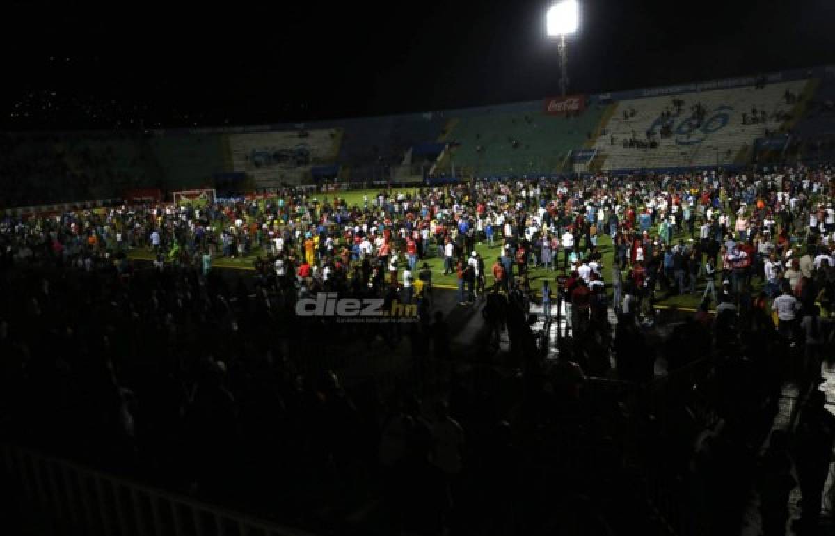 Las otras imágenes que dejó de la trágica noche en el Estadio Nacional de Tegucigalpa