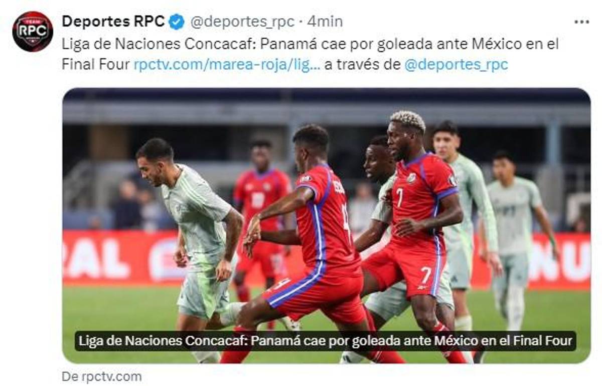 Lo que dice la prensa sobre la goleada de México a Panamá ¿Cómo califican la derrota los medios canaleros?