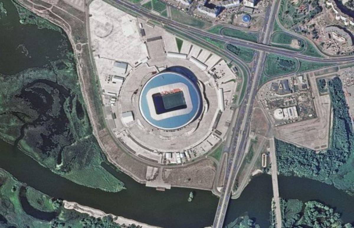 ¡Espectacular! Así se miran los 12 estadios del Mundial de Rusia 2018 desde el espacio