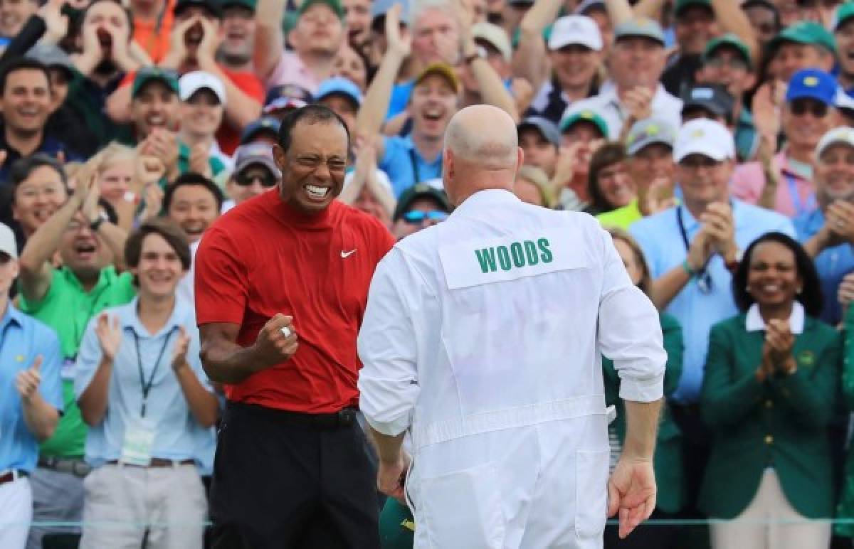 ¡Emotivo festejol! Así celebró Tiger Woods después de 11 años sin ganar un Masters