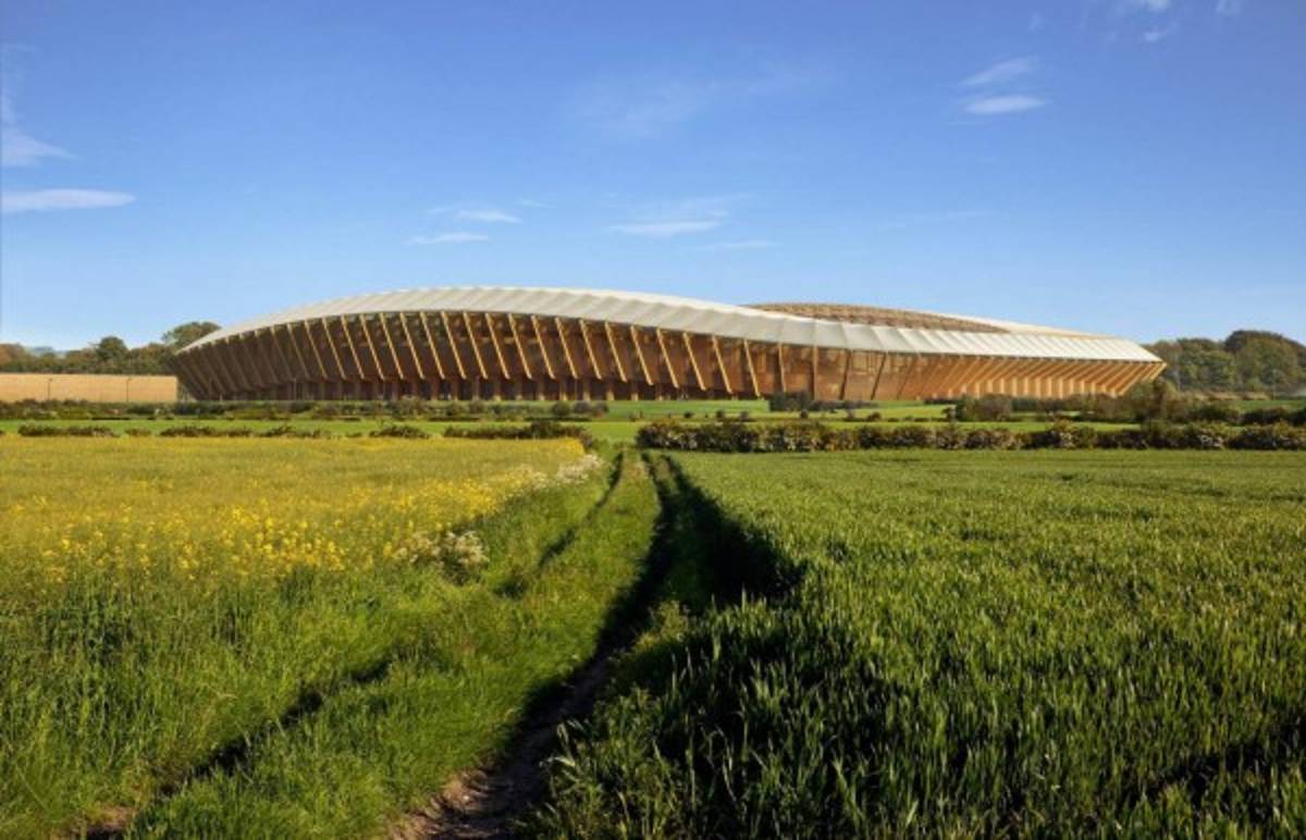 ¡Increíble! El espectacular estadio de madera que será construido por un equipo de Inglaterra
