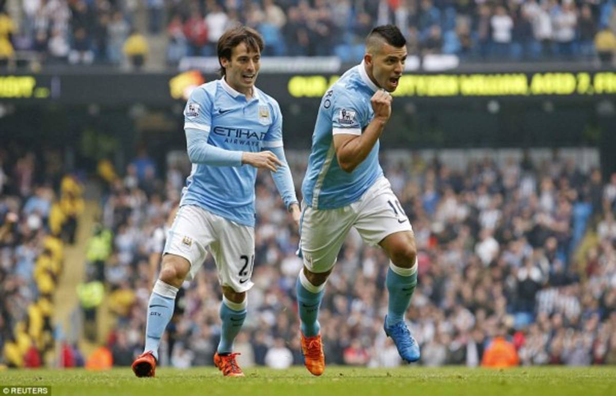 FOTOS: Así fueron los cinco goles del Kun Agüero ante el Newcastle