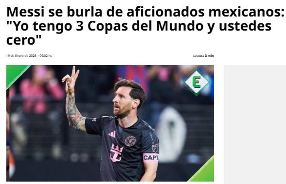 ¿Qué dijo Faitelson? Prensa mexicana reacciona por el gesto de Messi: “Se burla de la afición...”
