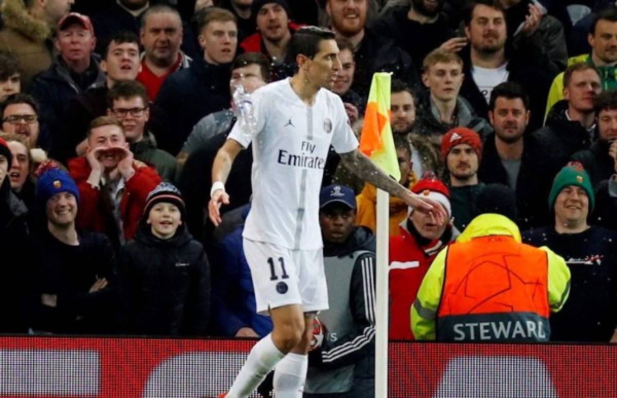 Fotos: Di María y su ''cervecita'' en el triunfo del PSG sobre el Manchester United