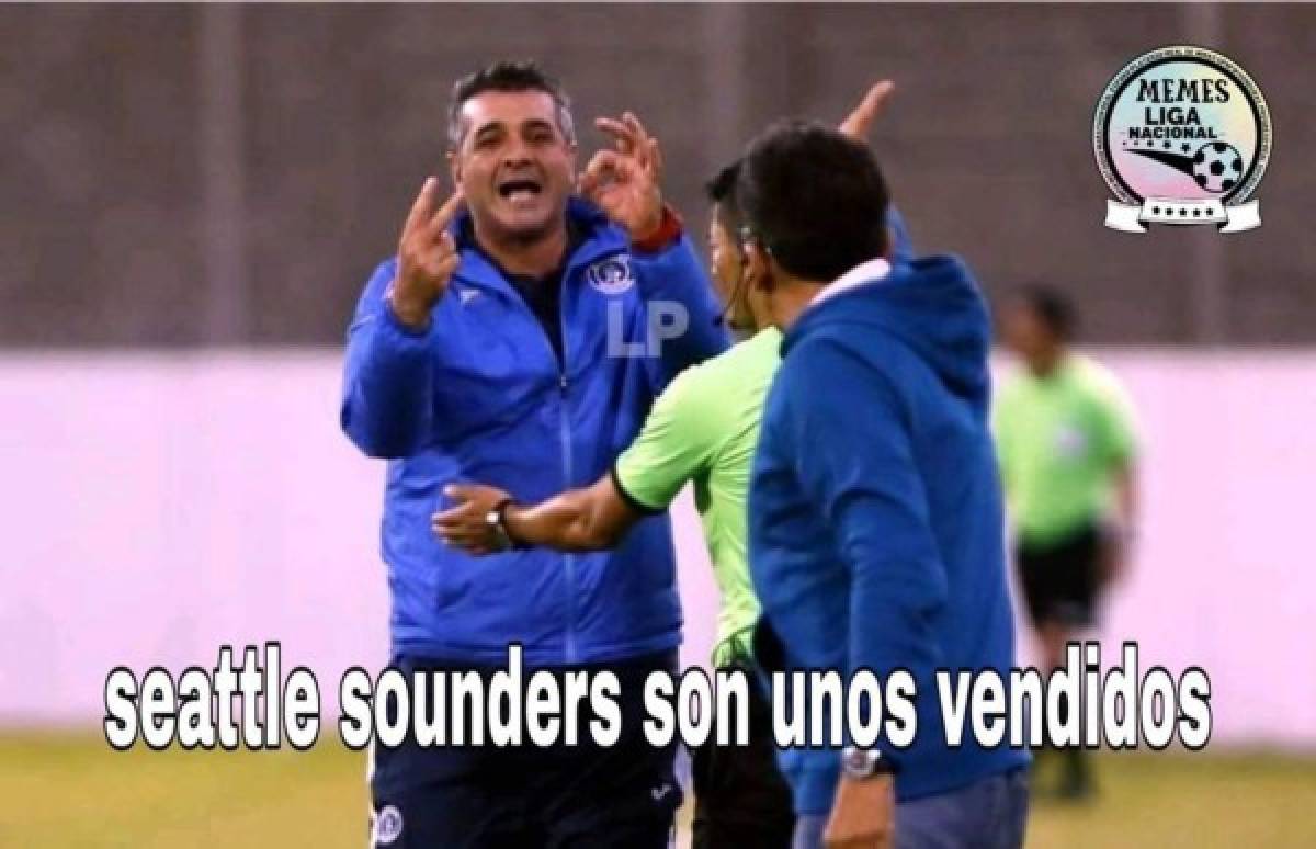 Los brutales memes de Olimpia donde se burlan de Motagua y Diego Vázquez tras eliminar a Seattle