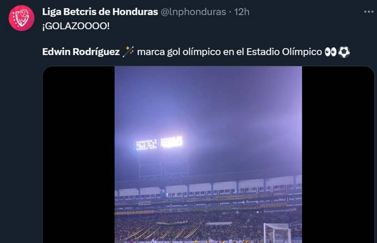 “Descomunal”, “Memorable”: Prensa de Honduras e internacional se rinde ante golazo olímpico de Edwin Rodríguez