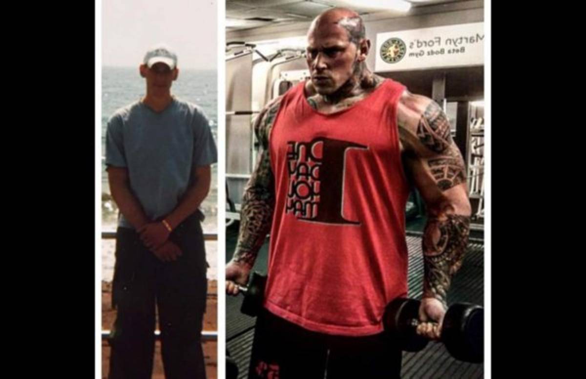 FOTOS: Mirá el espectacular cambio de Martyn Ford, de flaco y padecer bullying a musculoso