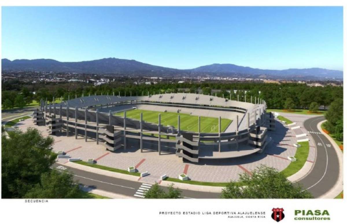 Así sería el nuevo y espectacular estadio del Alajuelense en Costa Rica; su capacidad de aficionados y costo