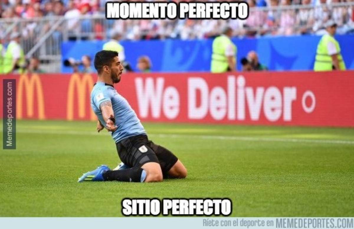 ¡Imperdibles! Divertidos memes contra Luis Suárez y Uruguay tras vencer a Rusia en el Mundial