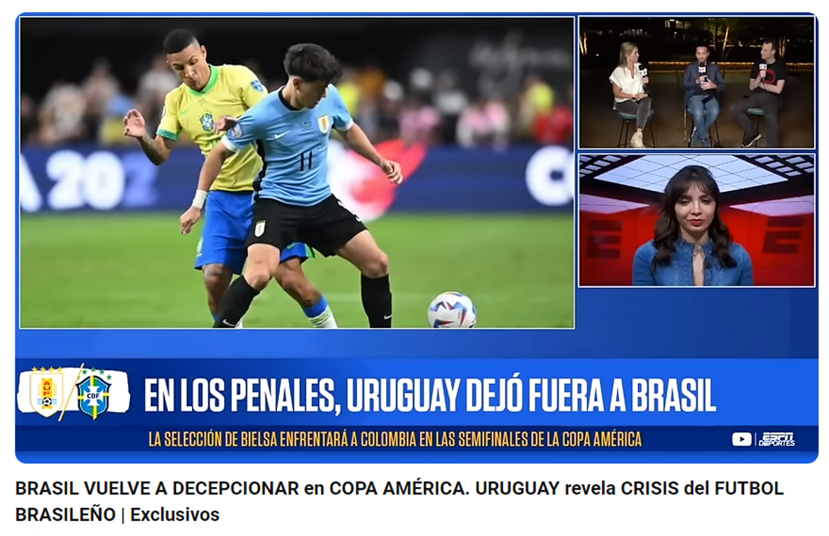 ”La peor Brasil de todos los tiempos”, “quítenle el 10 a Rodrygo”: duras críticas tras eliminación de Copa América