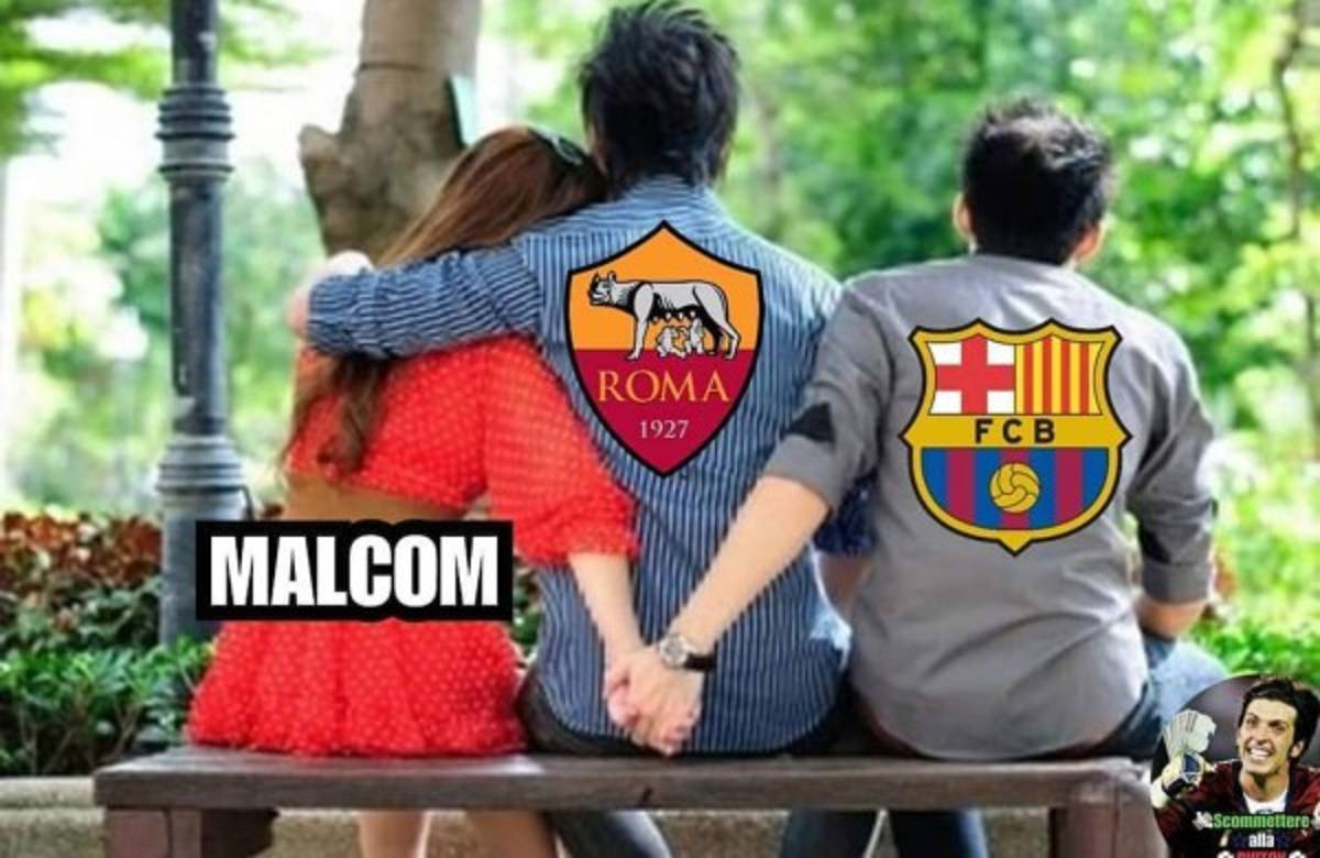 ¡Crueles! Malcom y los tremendos memes del 'robo' del Barcelona a la Roma