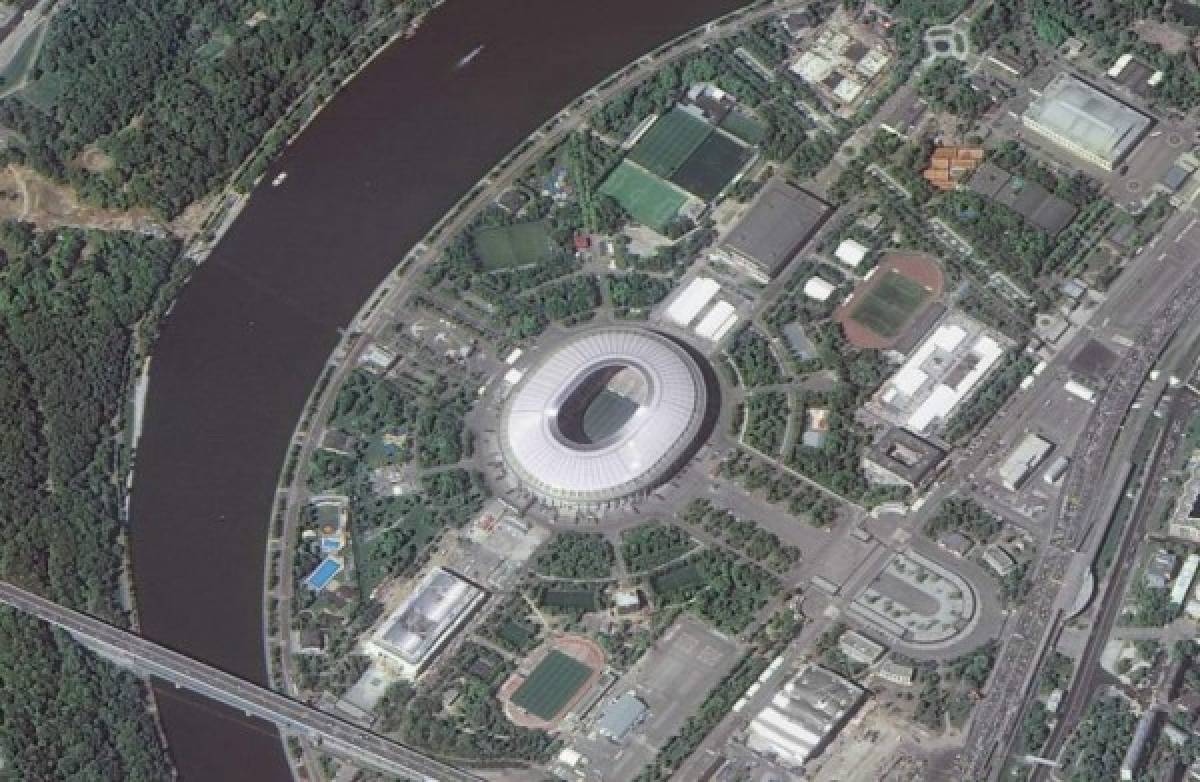 ¡Espectacular! Así se miran los 12 estadios del Mundial de Rusia 2018 desde el espacio