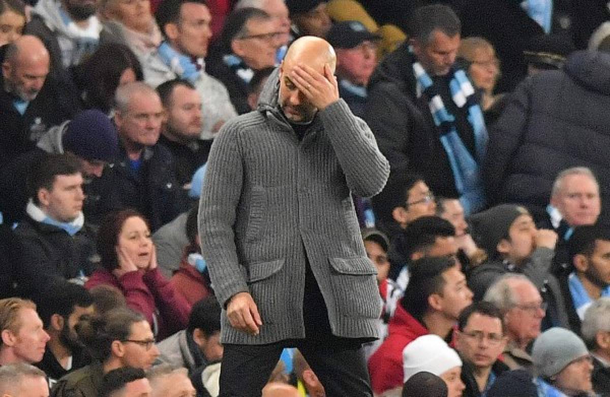 NO SE VIO EN TV: El sufrimiento de Pep Guardiola en la eliminación del City