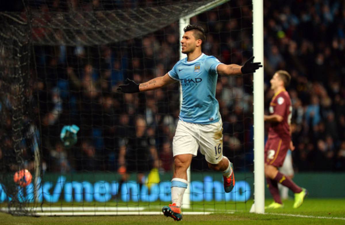 Manchester City avanza en la Copa FA con triplete del 'Kun' Agüero