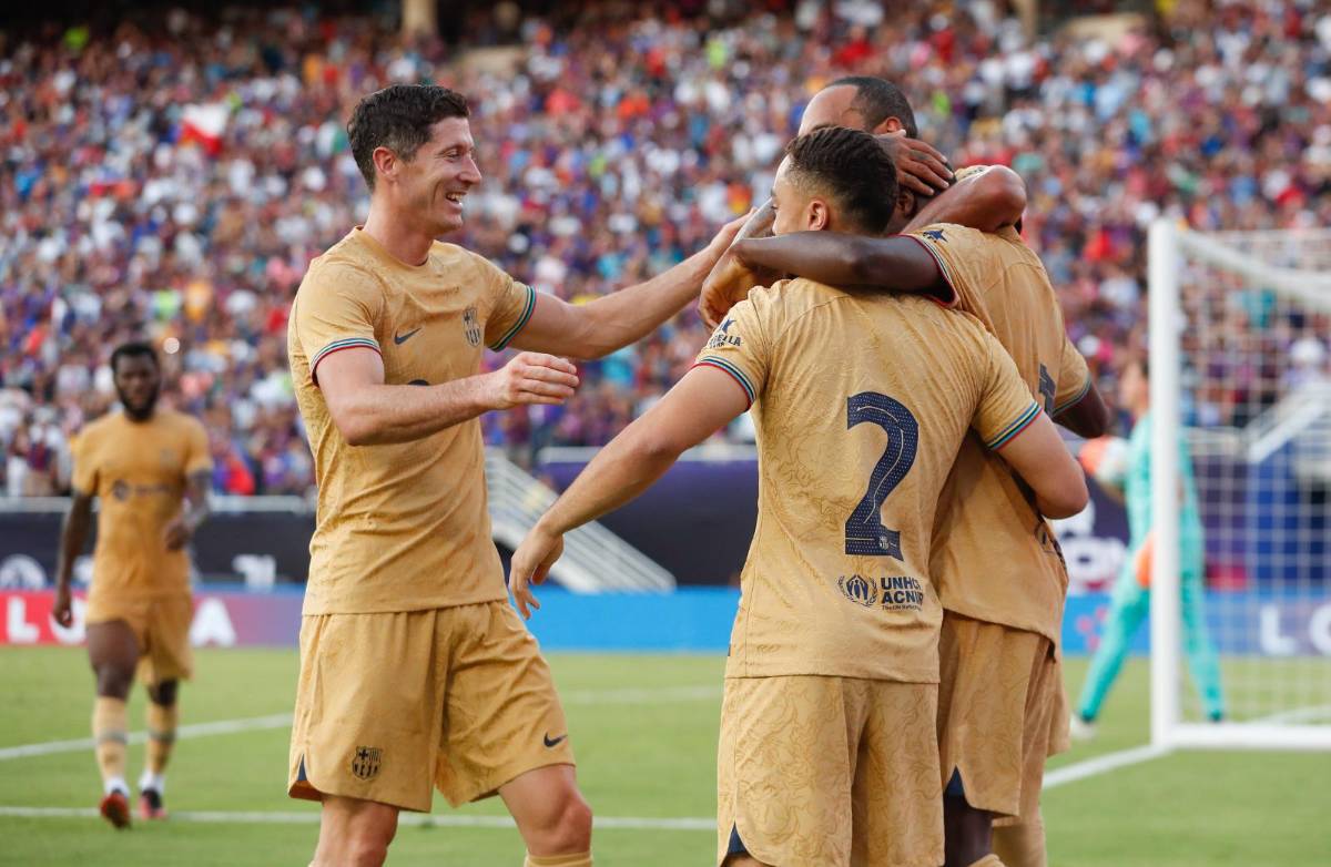 El sueñito de Dembelé, abrazo de Di María al poste y un baile de Kean: Así se vivió el Barcelona vs Juventus en Estados Unidos