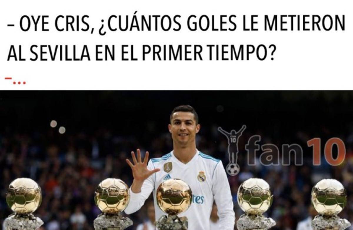 ¡Imperdibles! Los mejores memes de la paliza del Real Madrid al Sevilla