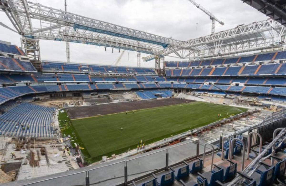 Asientos listos y ya tiene césped: Así luce el Santiago Bernabéu a seis días para la reapertura