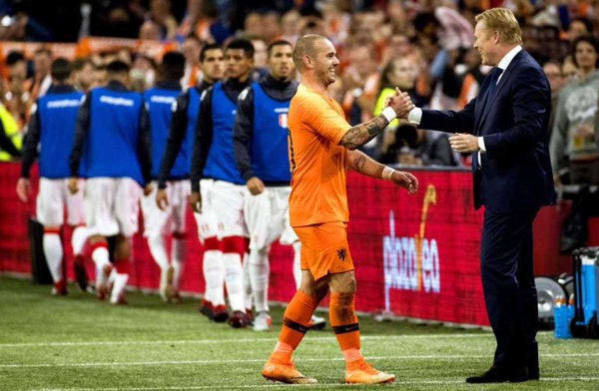 En fotos: Así fue último partido de Wesley Sneijder con la selección de Holanda