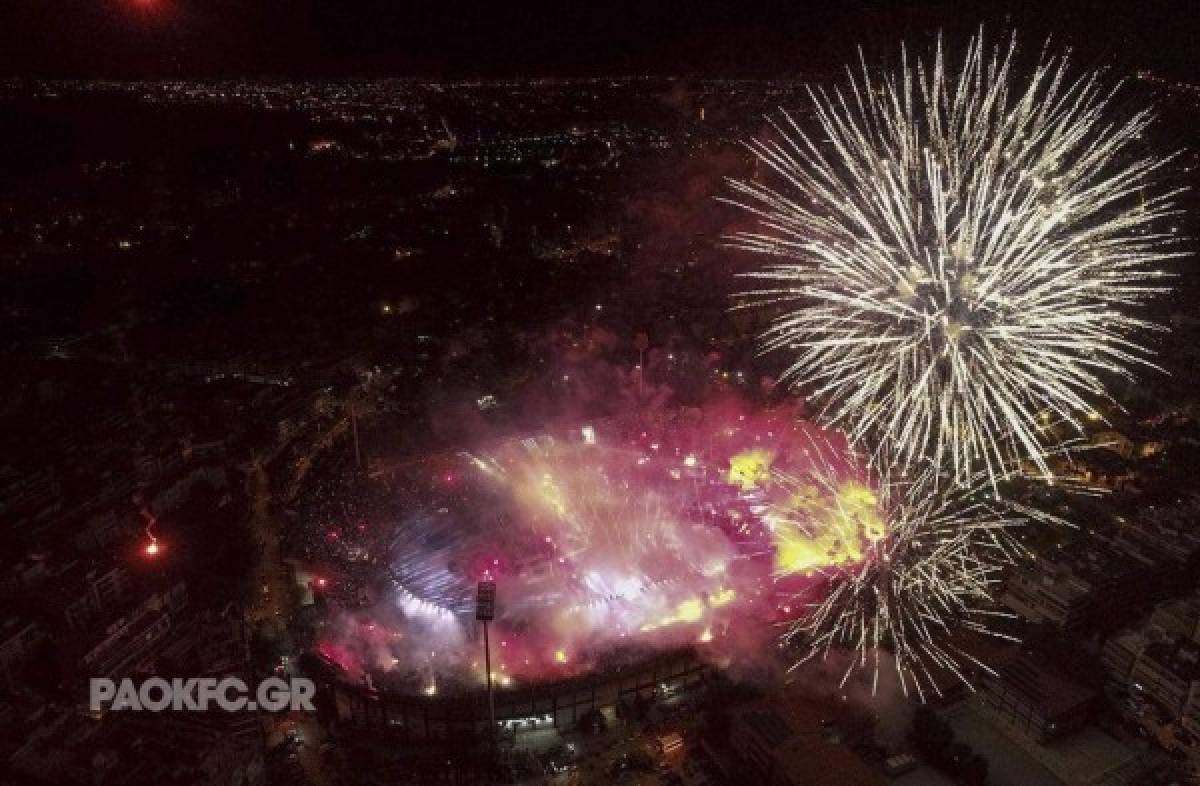 ¡Sin palabras! Impactante festejo del PAOK Salónica tras ganar la liga griega 34 años después