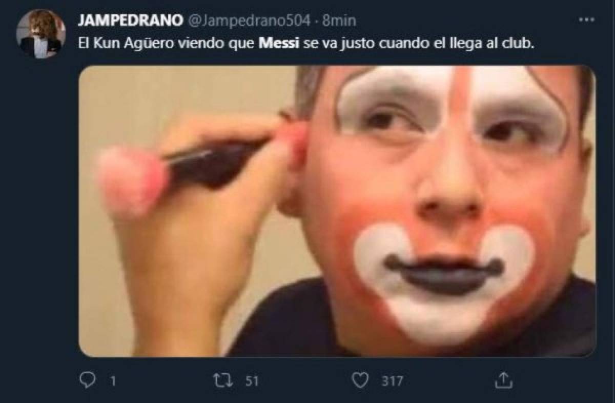 Messi se marcha para siempre: los memes hacen pedazos al Barcelona y a un 'solo' Kun Agüero