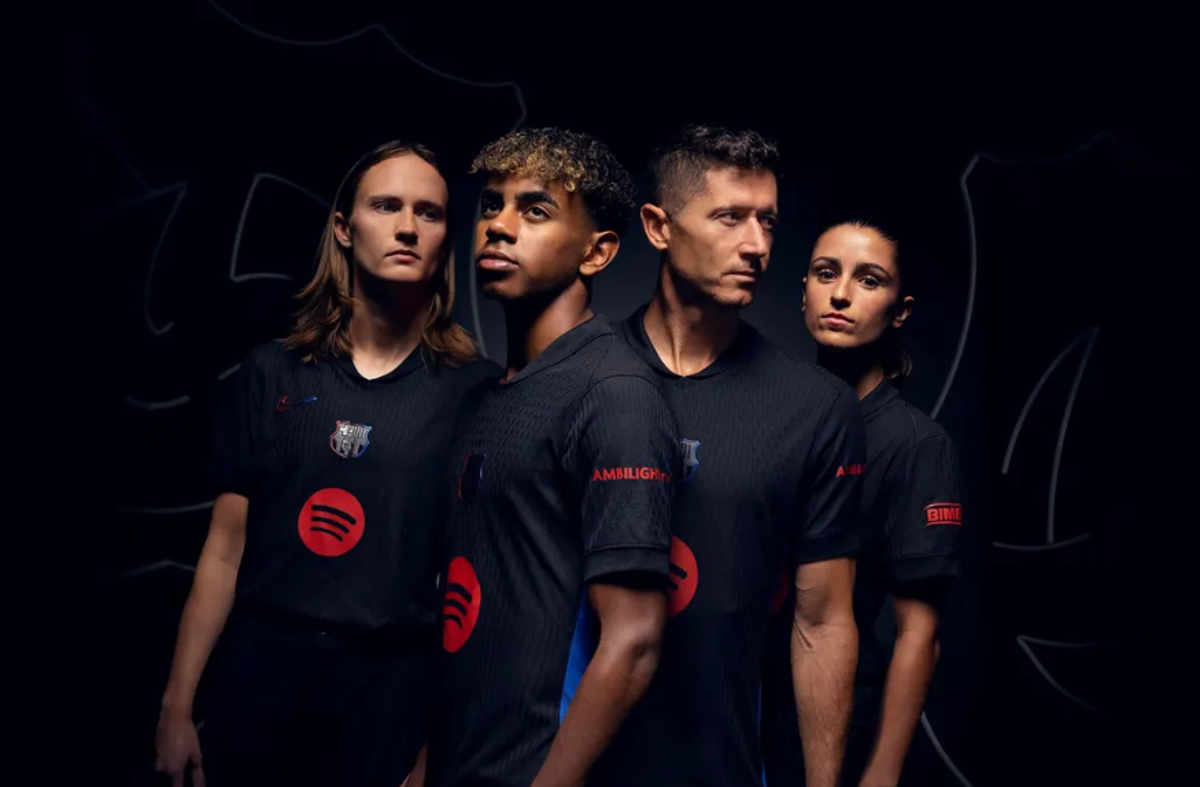Barcelona presentó su segundo uniforme de la temporada y es una belleza: vuelve el color negro
