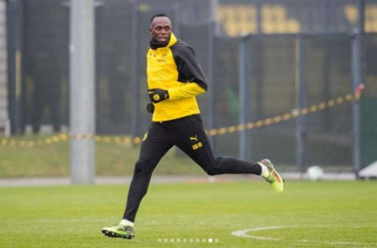 ¡DE LUJO! Usain Bolt se integra a los entrenamientos del Borussia Dortmud