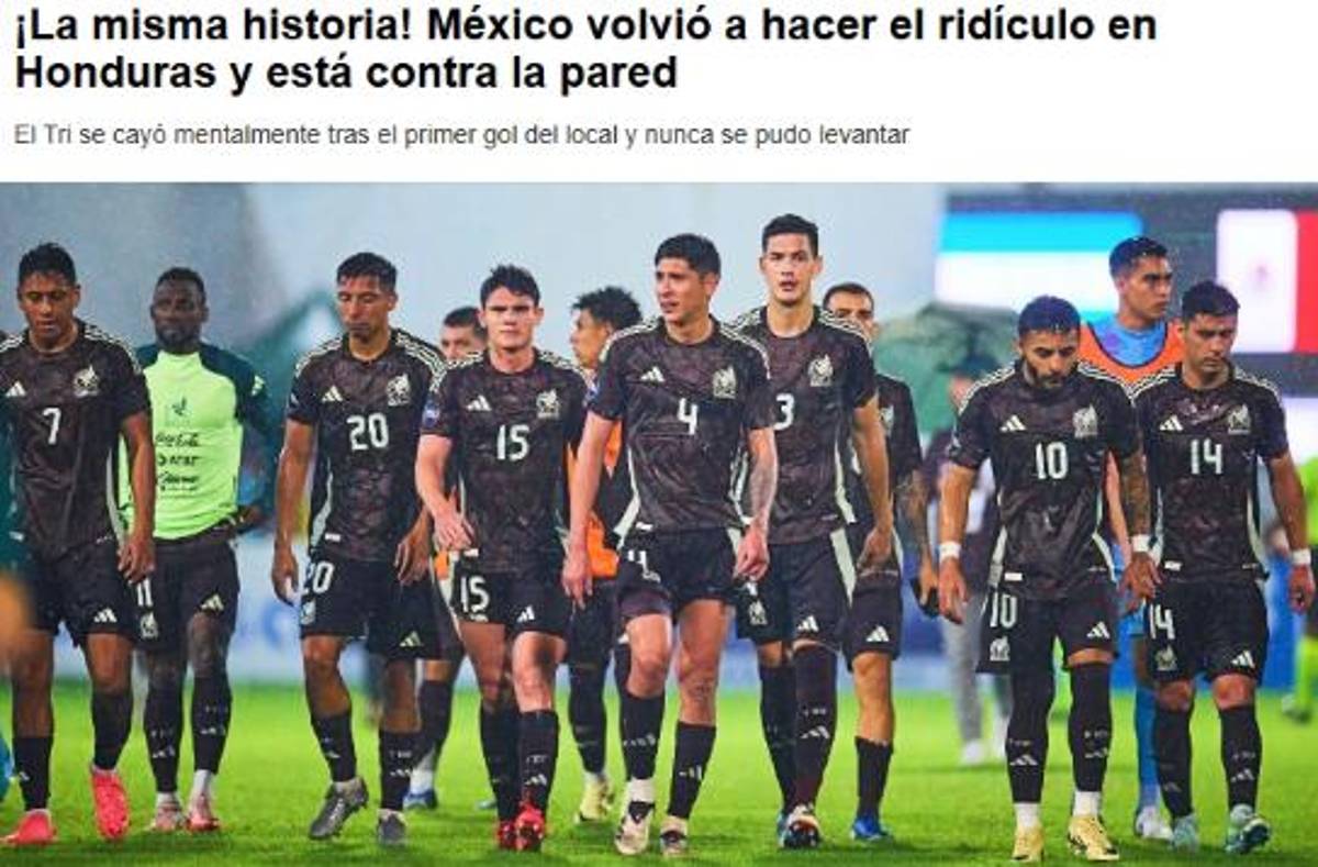 Prensa de México tras derrota y agresión a Javier Aguirre: “Perdimos, pero a Honduras hay que descalificarla”