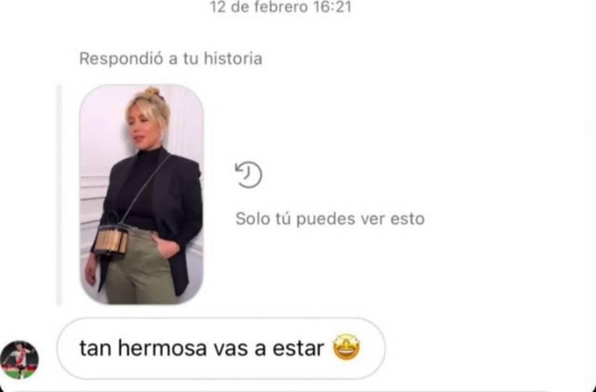 Filtran picantes mensajes de futbolista de River Plate a Wanda Nara luego de que su cuenta de Instagram fuera hackeada