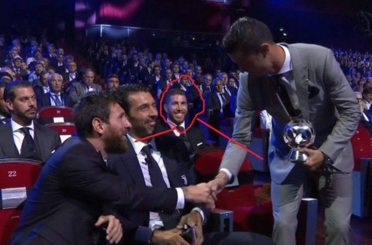 Las fotos más curiosas que dejó el sorteo de Champions con Messi y CR7 de protagonistas