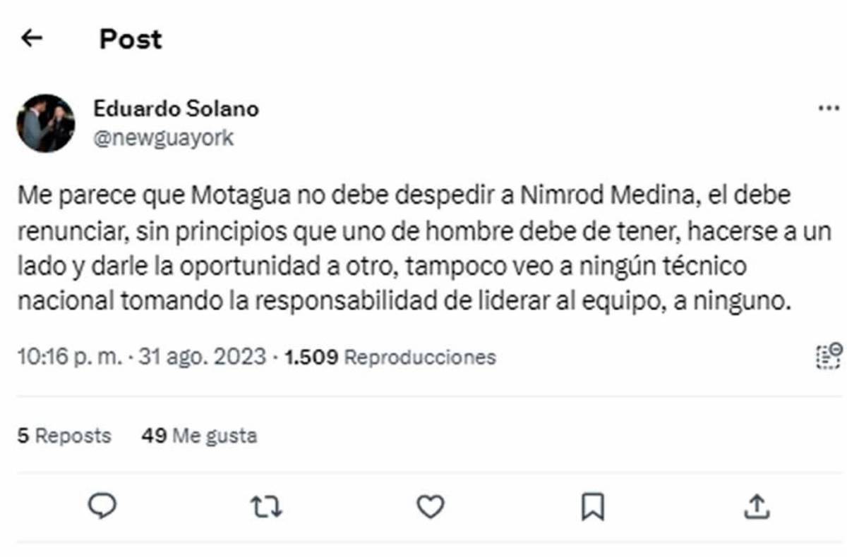 “Penoso”, “mediocre” e “inversión a la basura”: las duras críticas que recibe Motagua tras la paliza y lo que piden a Ninrod Medina
