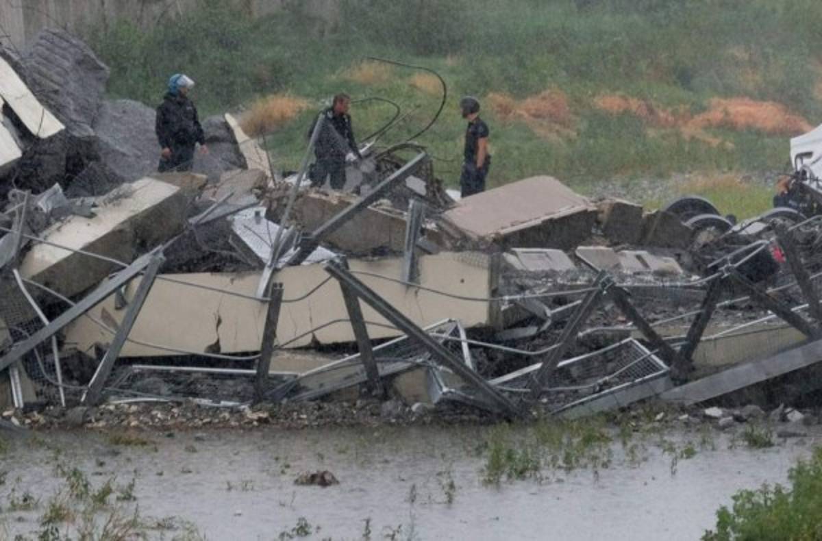 EN FOTOS: Así quedó el puente que se derrumbó en Génova, Italia