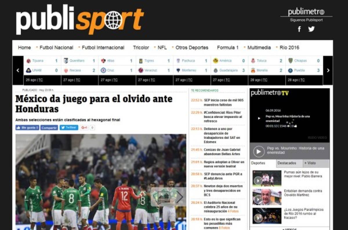 Prensa mexicana le tira con todo al Tri por empate en el Azteca ante Honduras