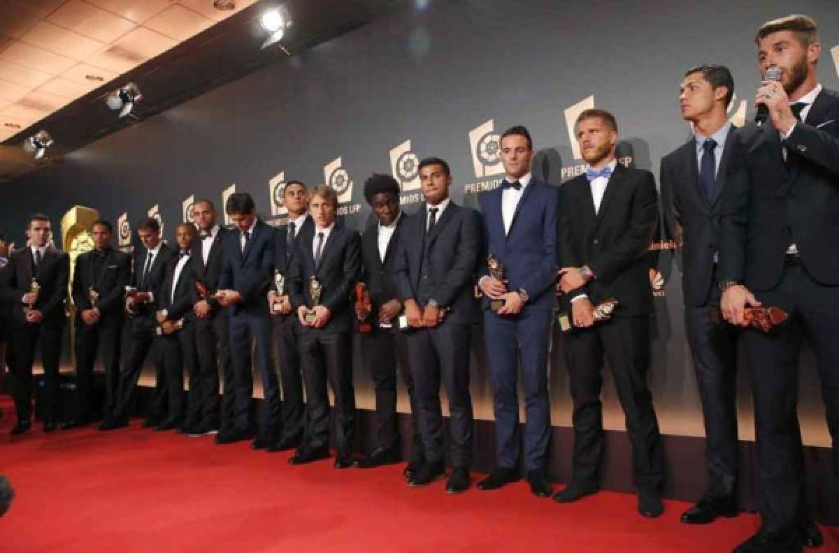 Cristiano se lleva tres premios en Gala de la Liga de España