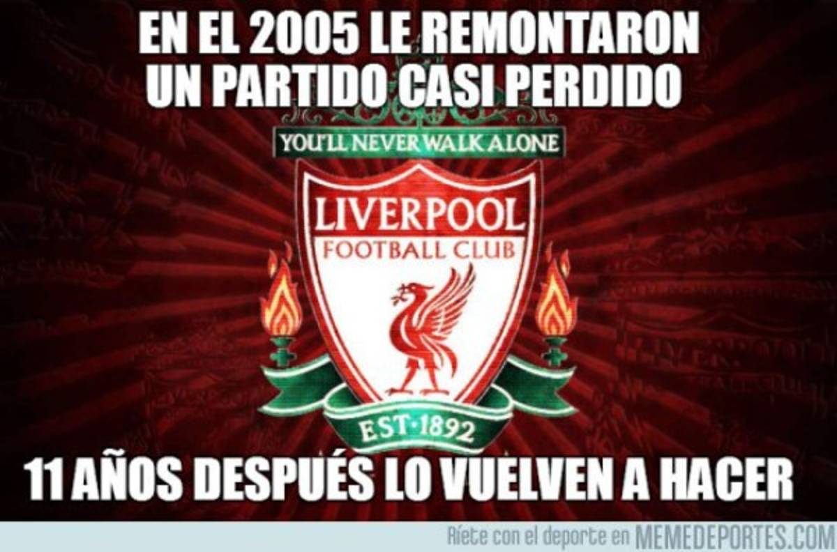 Los mejores memes de la remontada histórica del Liverpool ante el Borussia Dortmund
