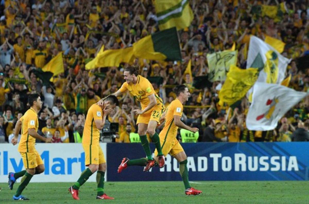 La otra cara de la moneda: Así festejó Australia el pase a Rusia 2018