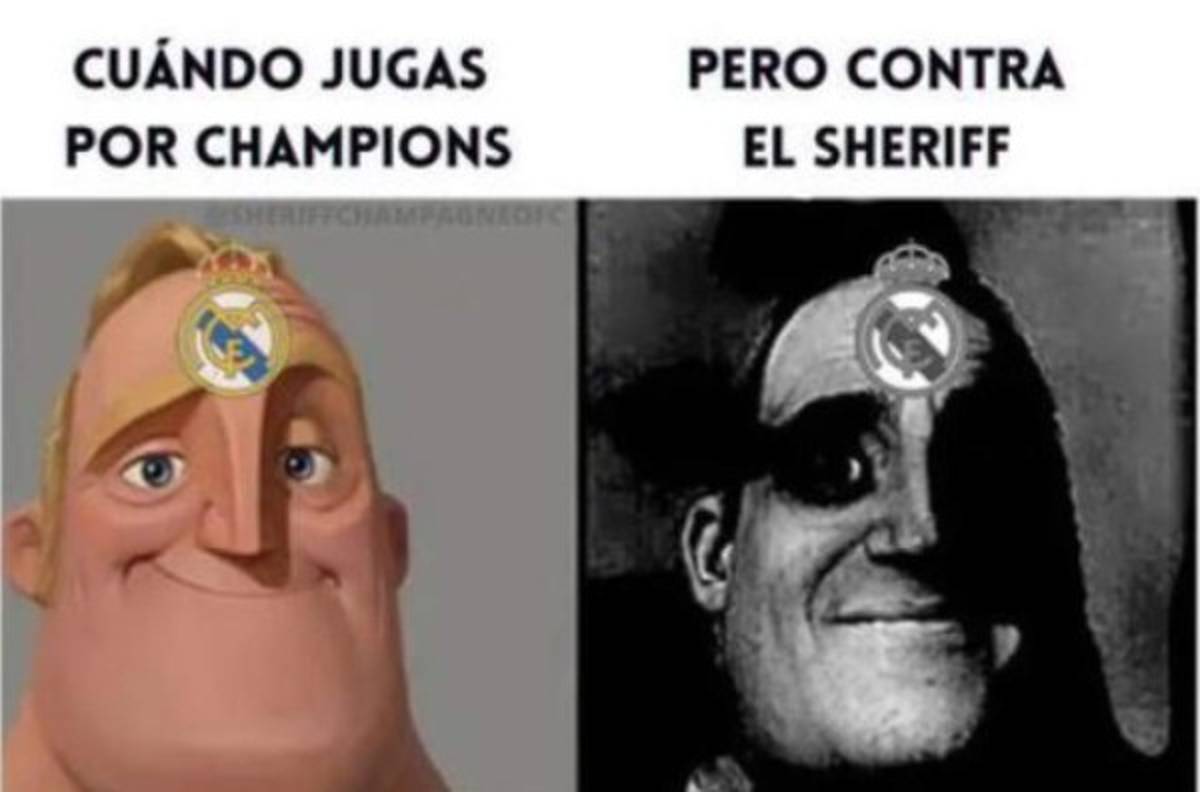 Real Madrid cae ante el Sheriff, Messi se acostó en la barrera y los memes los destrozan