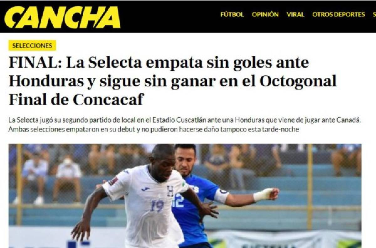 Lo que dice la prensa tras empate de Honduras y El Salvador; Faitelson destroza a Costa Rica y salvadoreños en pánico