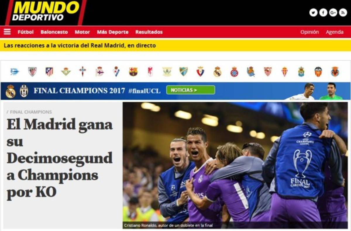 Medios de Barcelona se rinden al Real Madrid al conseguir la 12