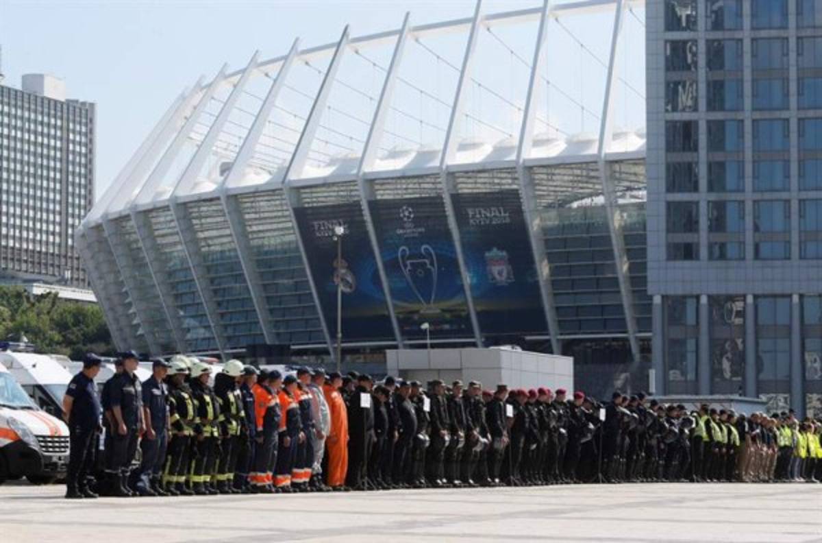 Kiev, lista para recibir la final de la Champions League entre Real Madrid y Liverpool