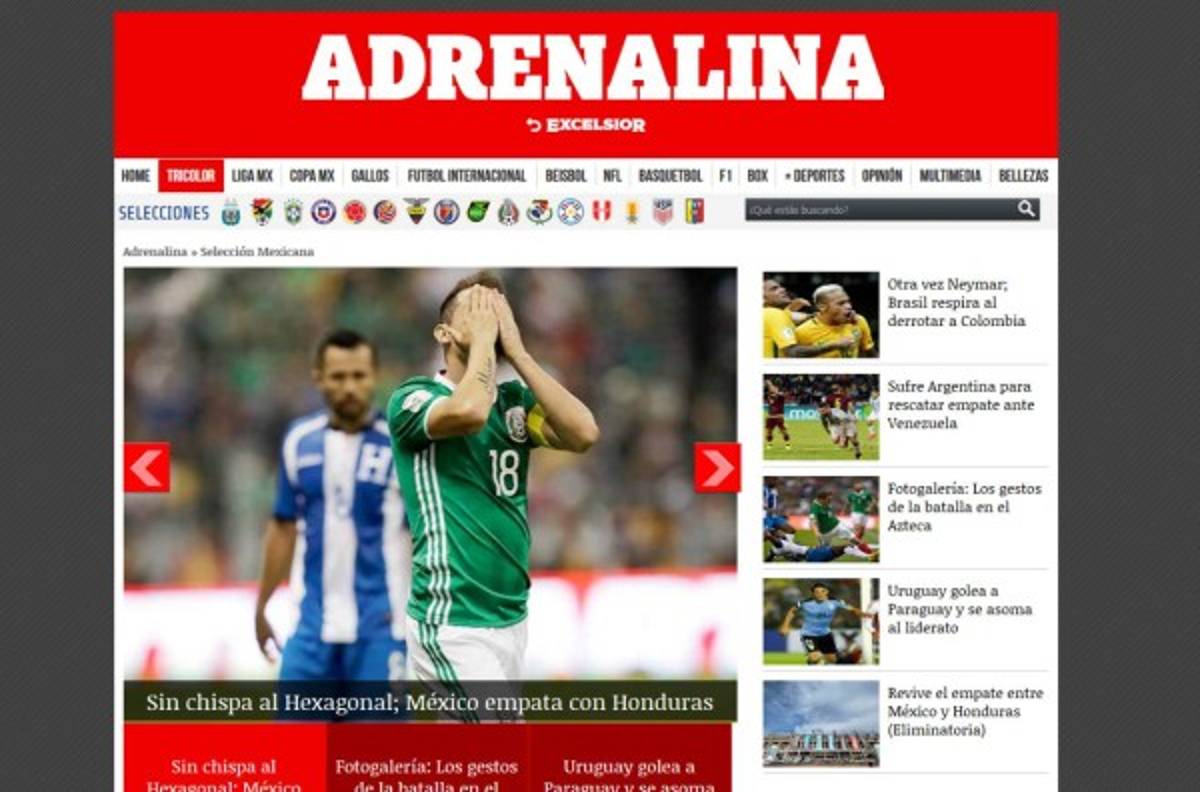Prensa mexicana le tira con todo al Tri por empate en el Azteca ante Honduras