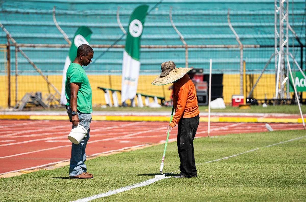 Lo blindan en su totalidad: pulen el estadio Olímpico previo a la final de ida Marathón vs Olimpia