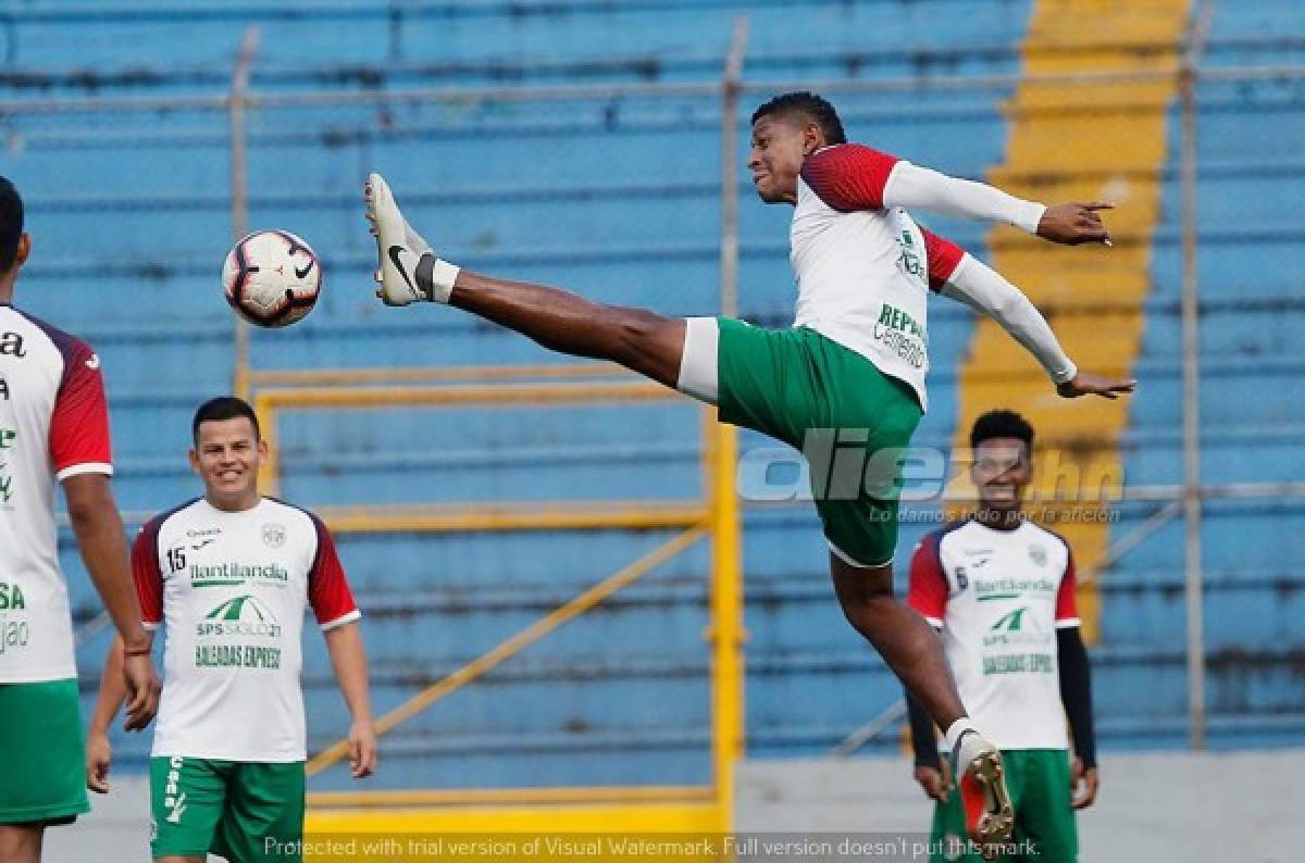 FOTOS: Marathón entrenó hasta cómo celebrar sus goles ante Real España